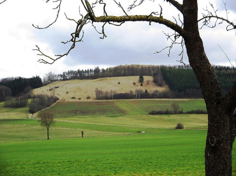 Blick auf den Gelben Berg bei Sammenheim